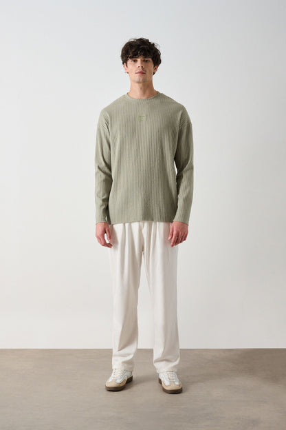 Modern Couture Patterned Oversized Knitwear Withinblack