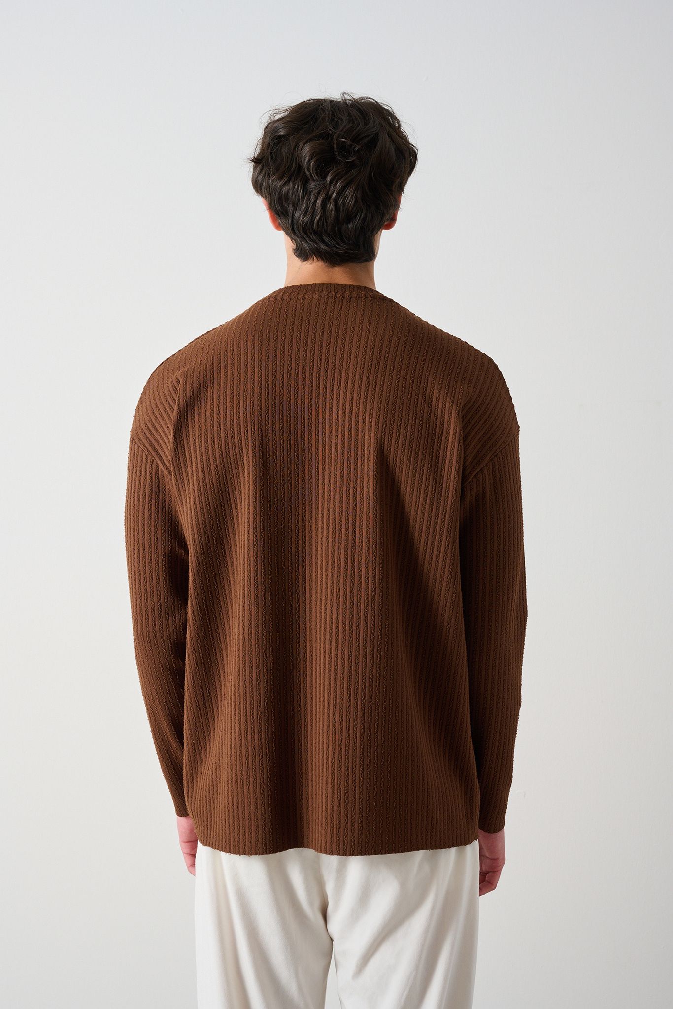 Modern Couture Patterned Oversized Knitwear Withinblack