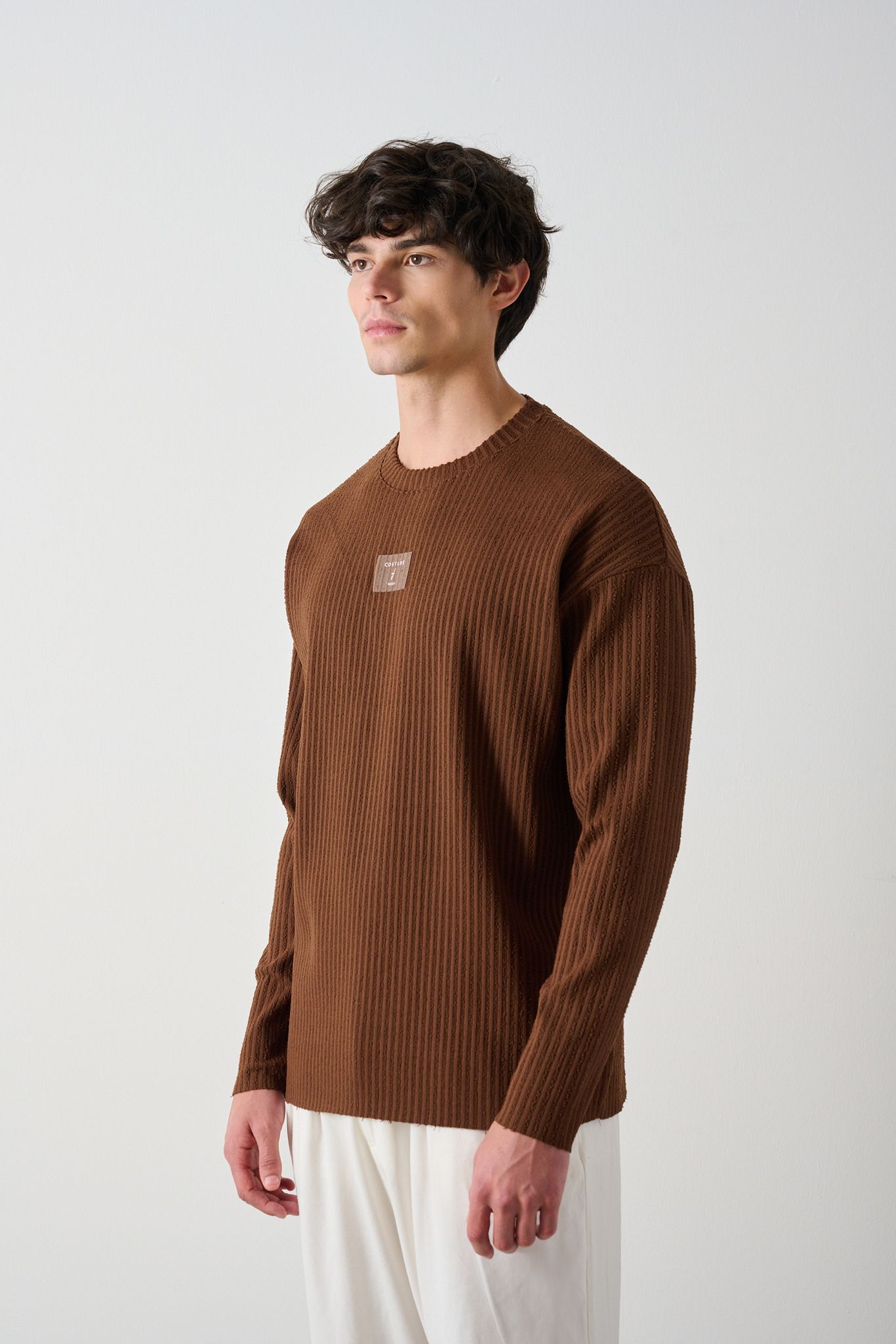 Modern Couture Patterned Oversized Knitwear Withinblack