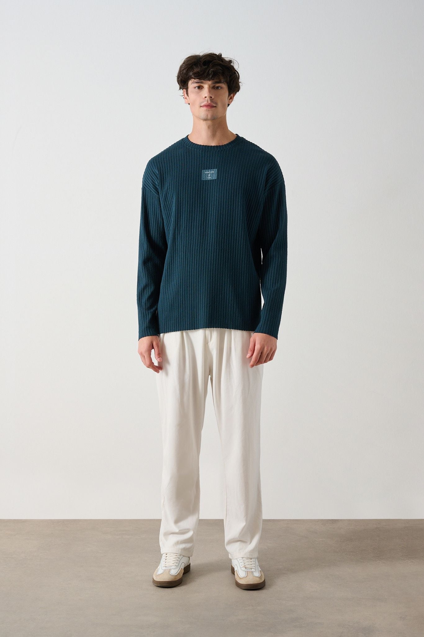 Modern Couture Patterned Oversized Knitwear Withinblack