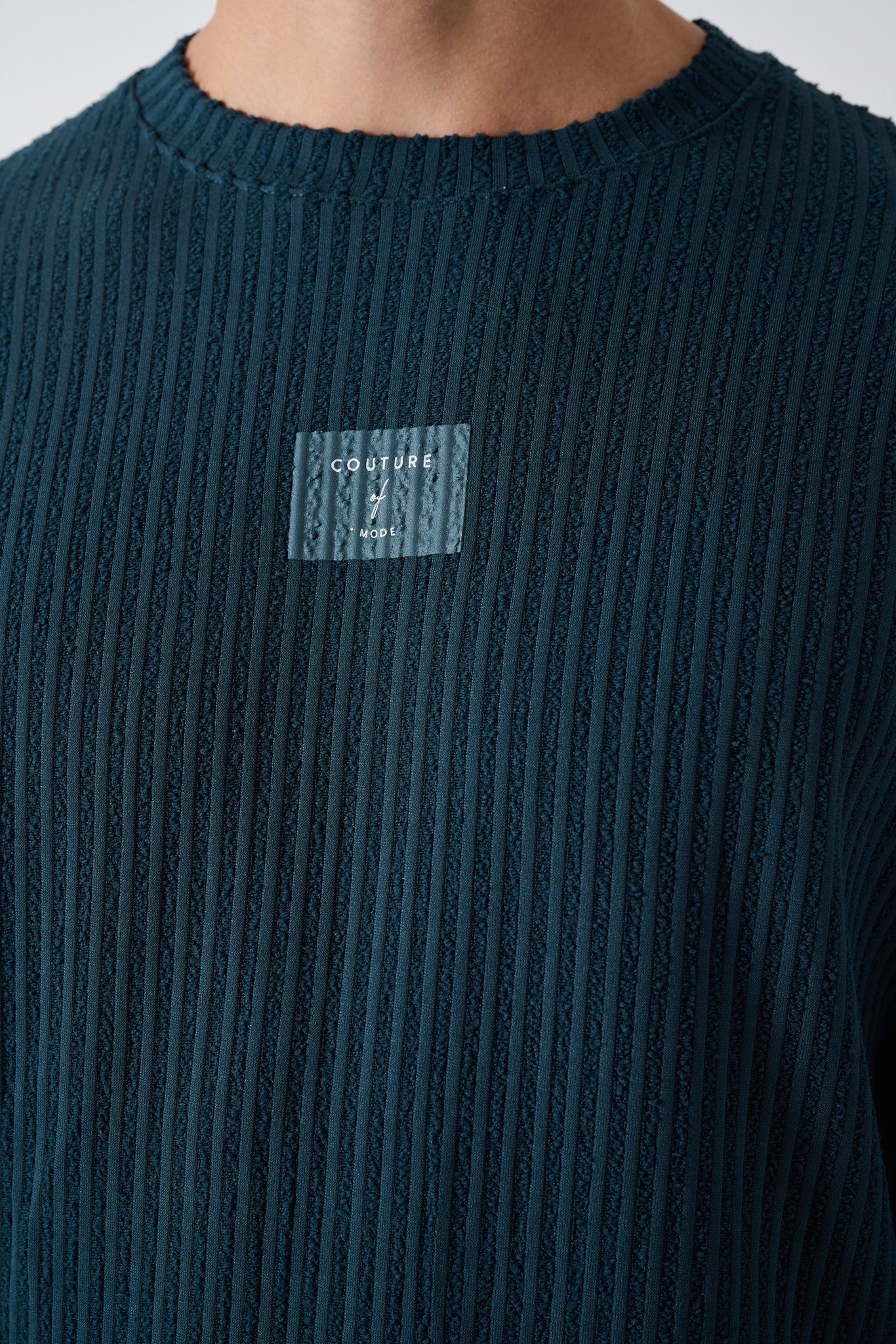 Modern Couture Patterned Oversized Knitwear Withinblack