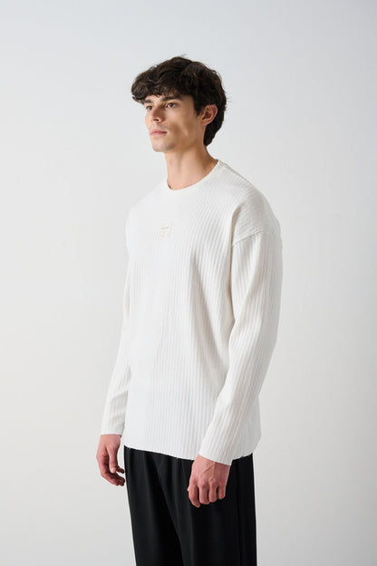 Modern Couture Patterned Oversized Knitwear Withinblack