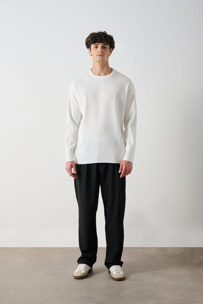 Modern Couture Patterned Oversized Knitwear Withinblack