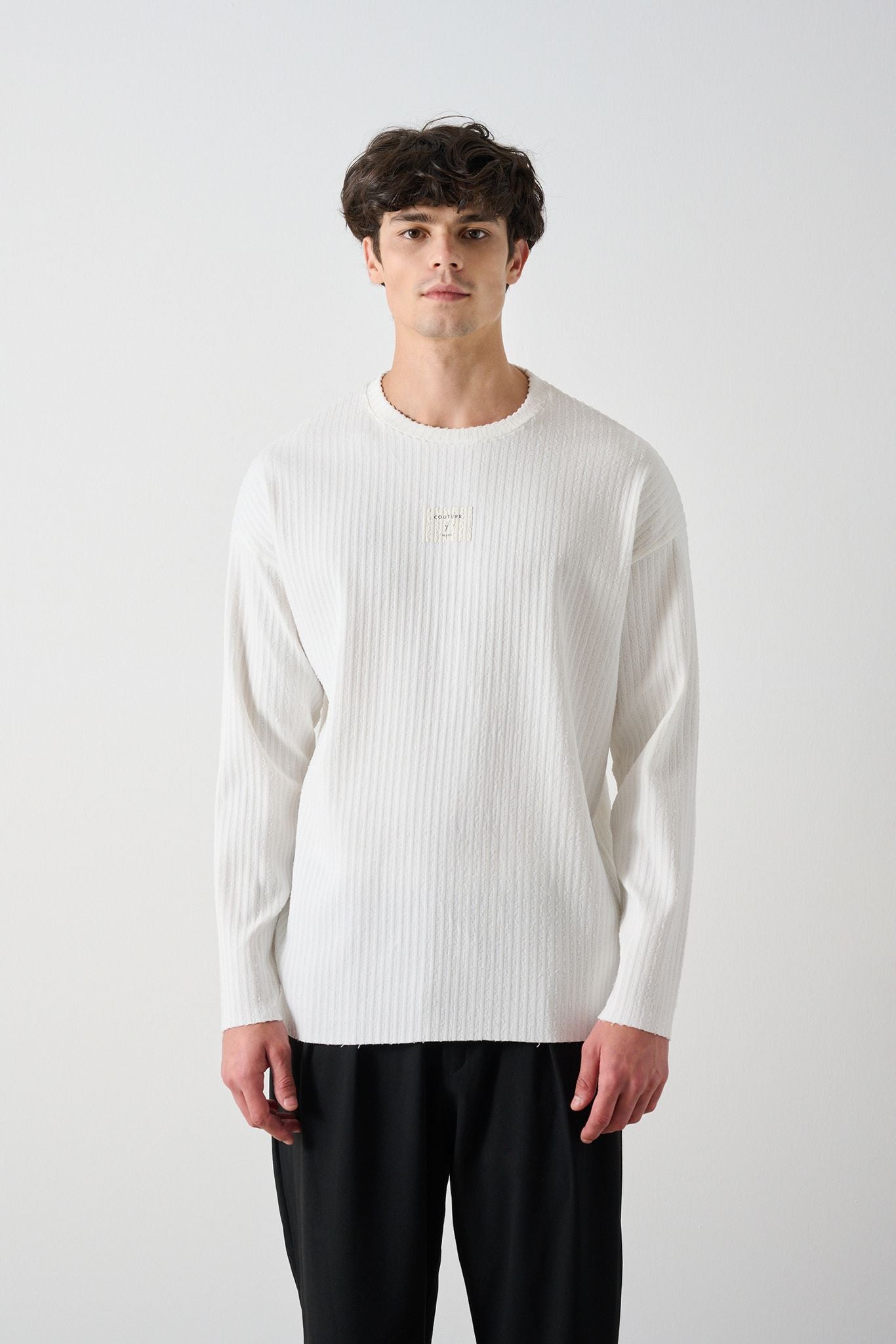 Modern Couture Patterned Oversized Knitwear Withinblack