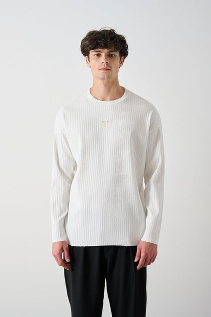 Modern Couture Patterned Oversized Knitwear Withinblack