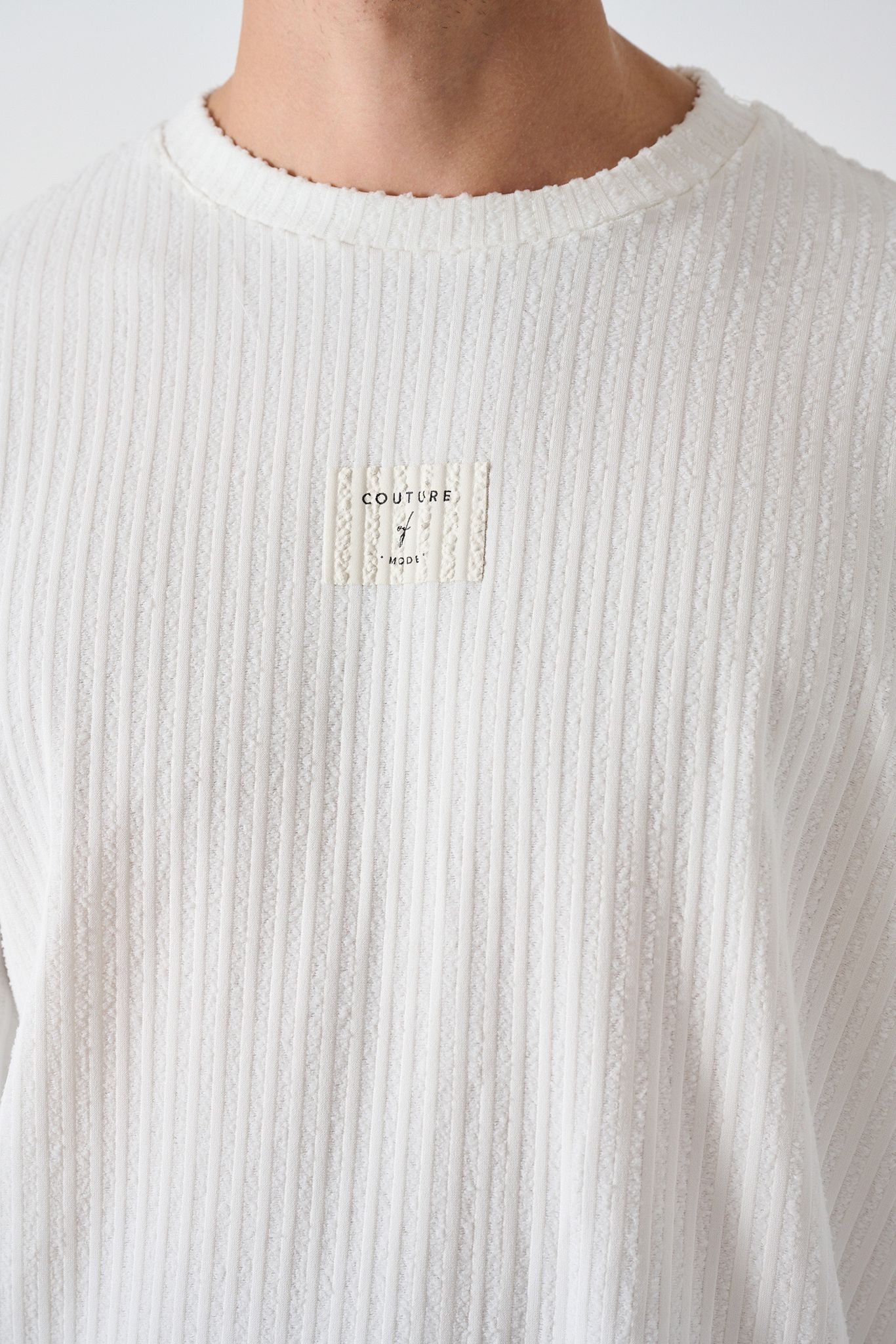 Modern Couture Patterned Oversized Knitwear Withinblack