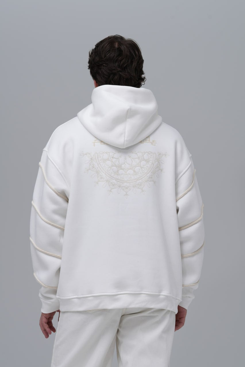 "Feel Inside" Embroidered Hoodie Withinblack