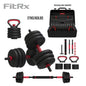Smartbell Gym, 60 Lbs. 4-In-1 Adjustable Interchangeable Dumbbell, Barbell, and Kettlebell Weight Set, Black