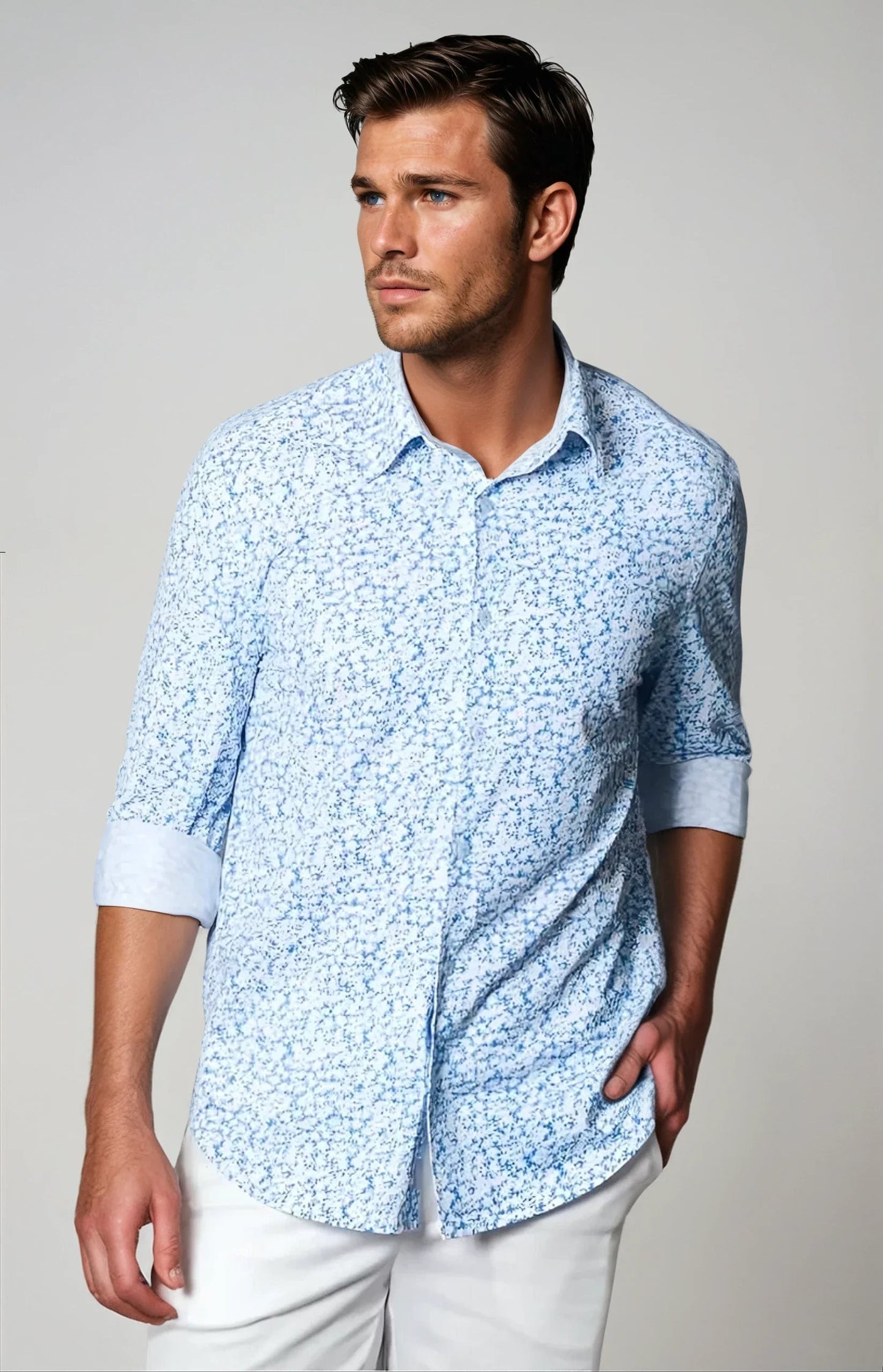 Five-O Floral Long Sleeve Tech Shirt Buki