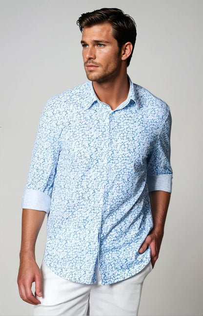 Five-O Floral Long Sleeve Tech Shirt Buki