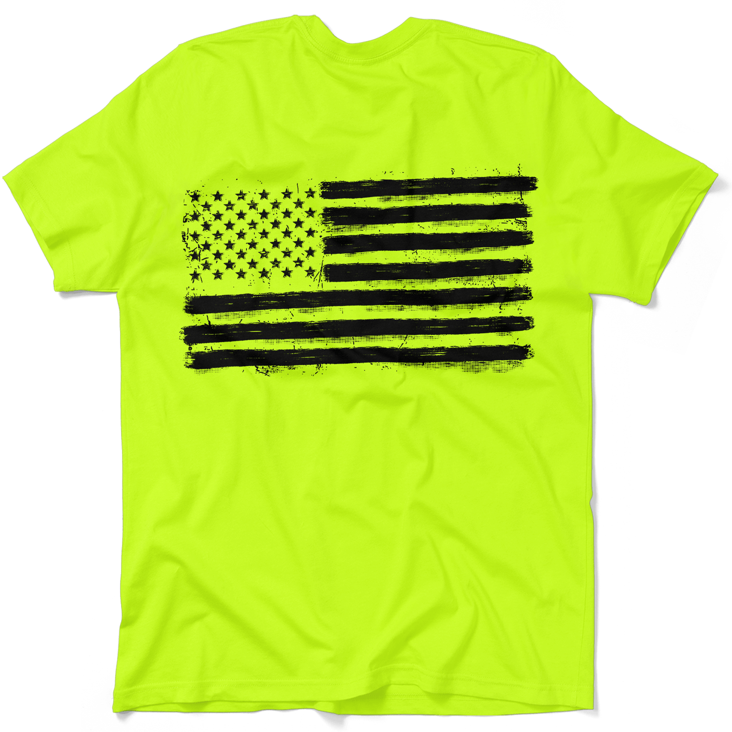Old Glory - Safety Yellow Hi-Vis T-Shirt Armed American Supply