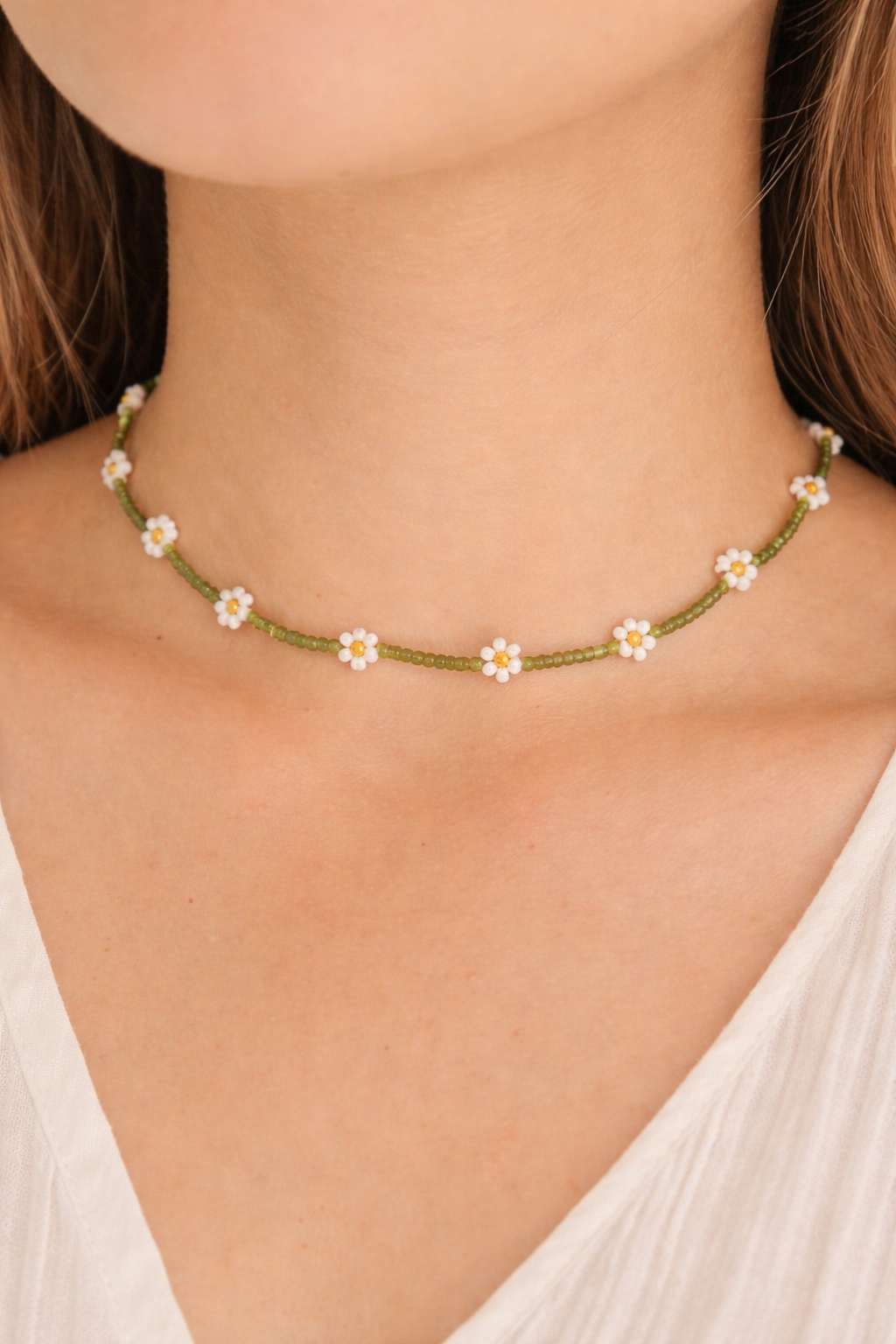 Flora Beaded Necklace Village Thrive