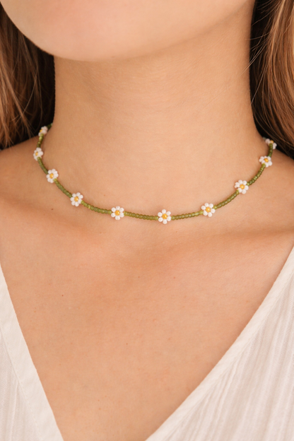 Flora Beaded Necklace Village Thrive