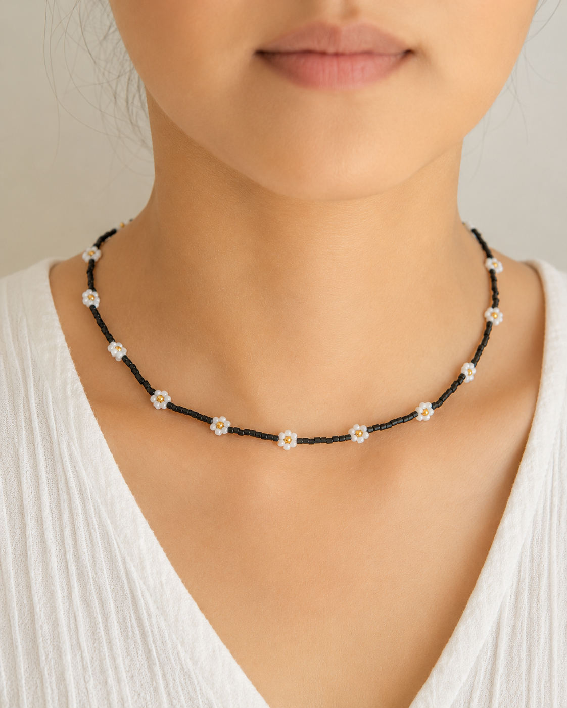 Flora Beaded Necklace Village Thrive