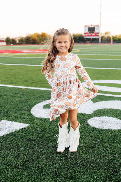 Football Friday L/S Pocket Twirl Dress Mila & Rose ®