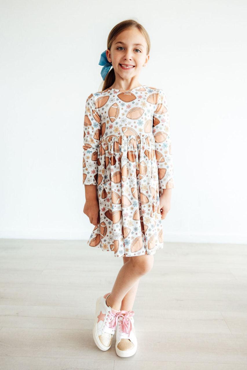 Football Friday L/S Pocket Twirl Dress Mila & Rose ®