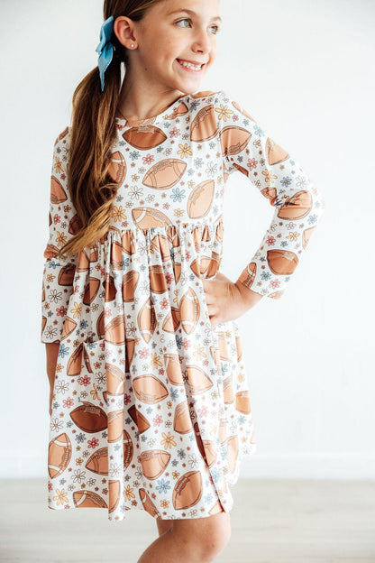 Football Friday L/S Pocket Twirl Dress Mila & Rose ®