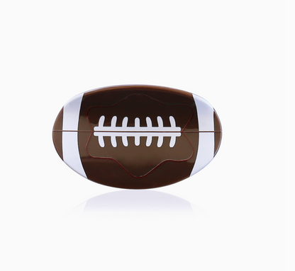 Football Claw Clip Ivy + Cloth