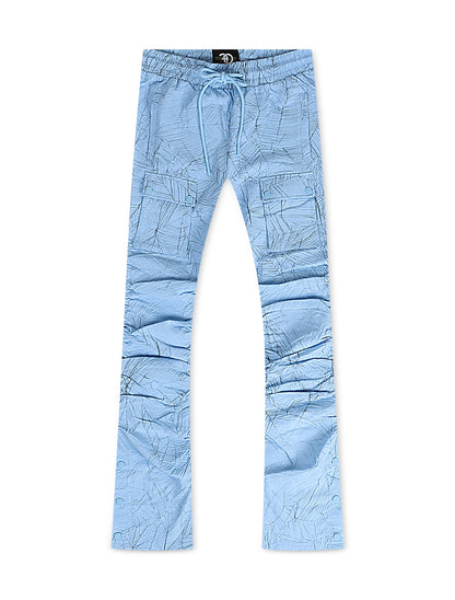 Frost Original Monico Nylon Stacked Pants- Blue Denim Exchange