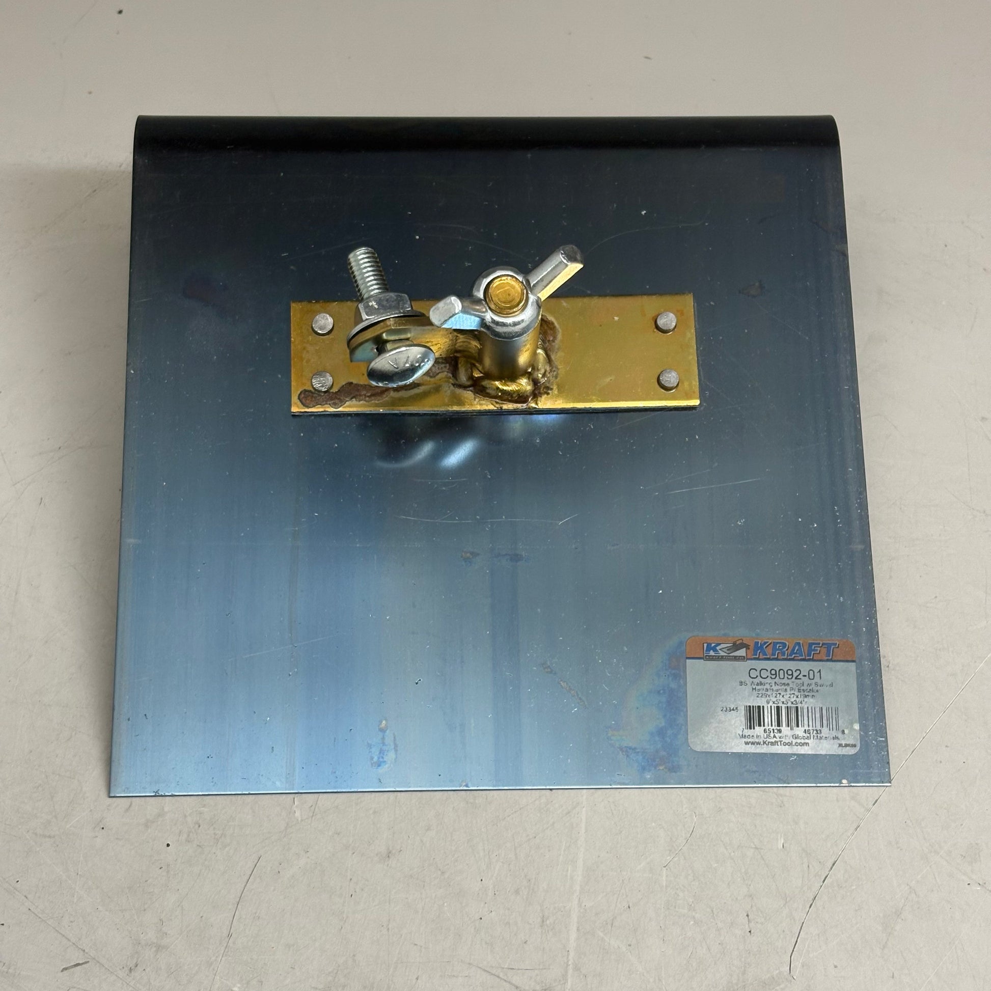 KRAFT TOOL CO Lip Blue Steel Walking Nose Tool 9" x 9" 3/4"R 4" CC9092-01 PayWut