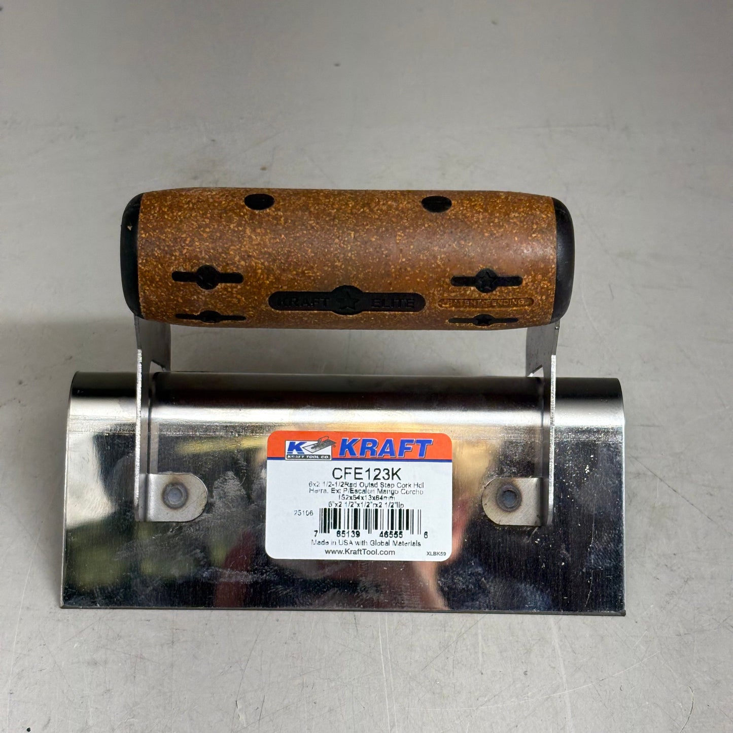 KRAFT TOOL CO Elite Series Five Star Outside Step Tool Cork Handle 6x2-1/2 1/2R PayWut