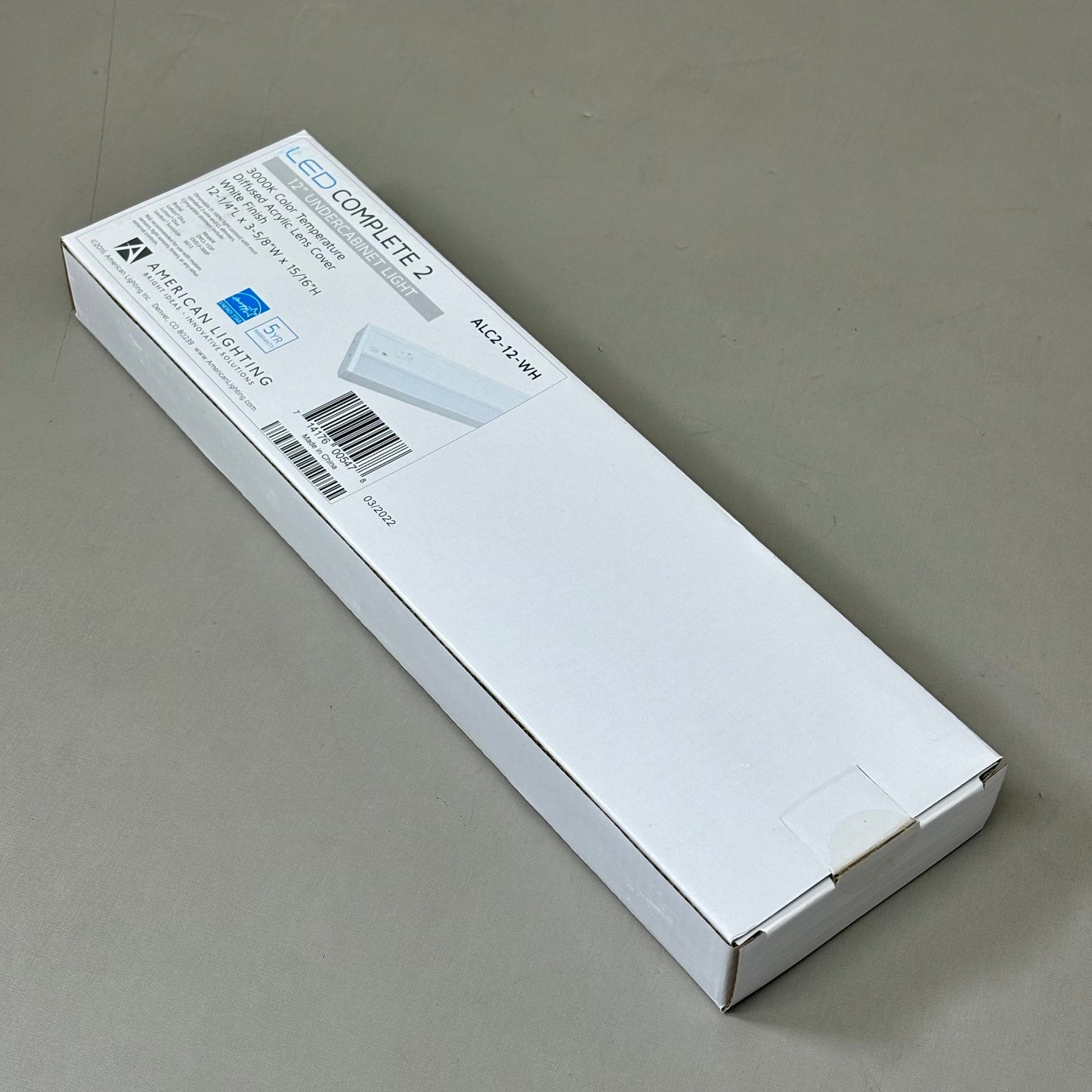 AMERICAN LIGHTING 2 LED Under Cabinet Light 12" 4W 3000K White ALC212WH PayWut