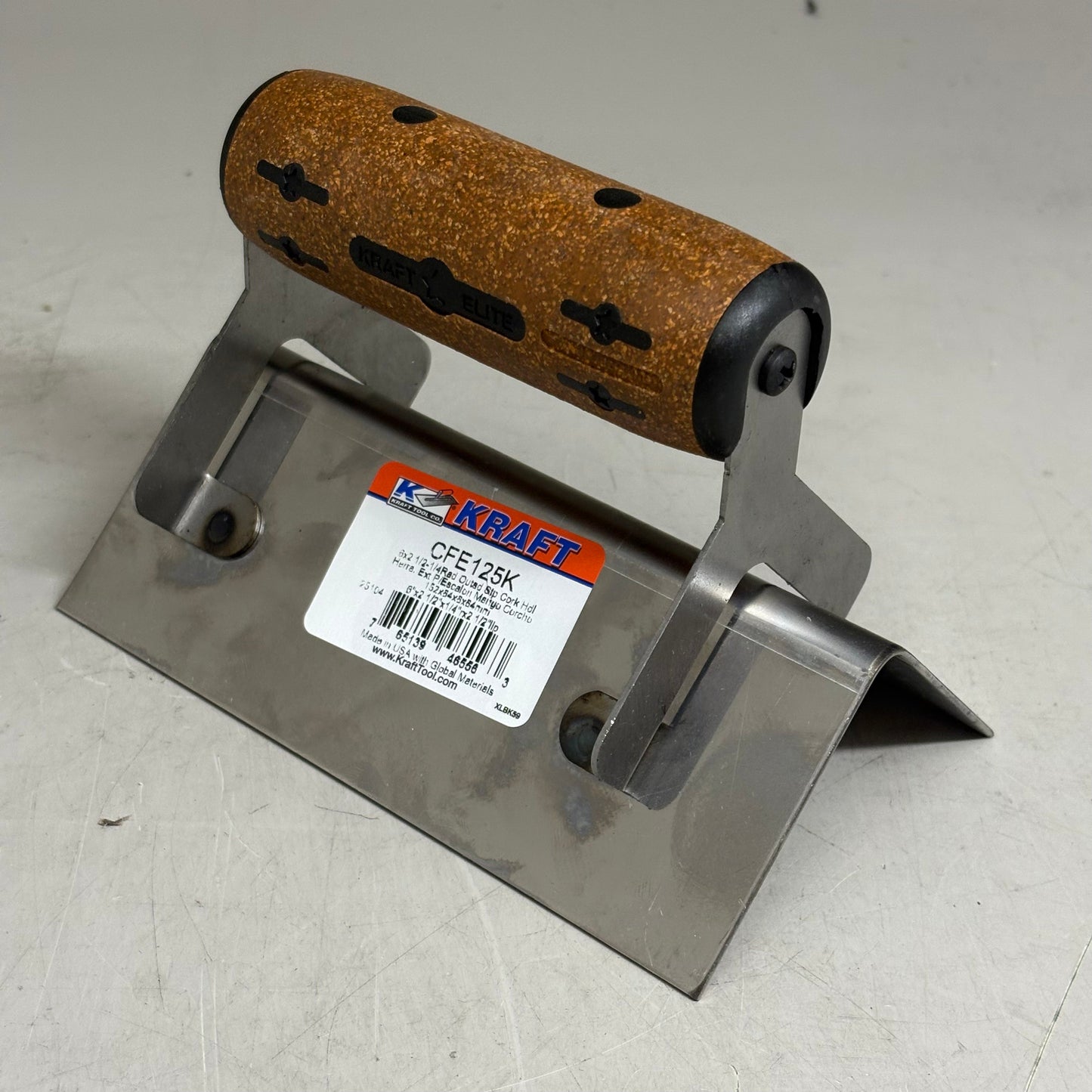 KRAFT TOOL CO Elite Series Five Star Outside Step Tool Cork Handle 6x2-1/2 1/4R PayWut