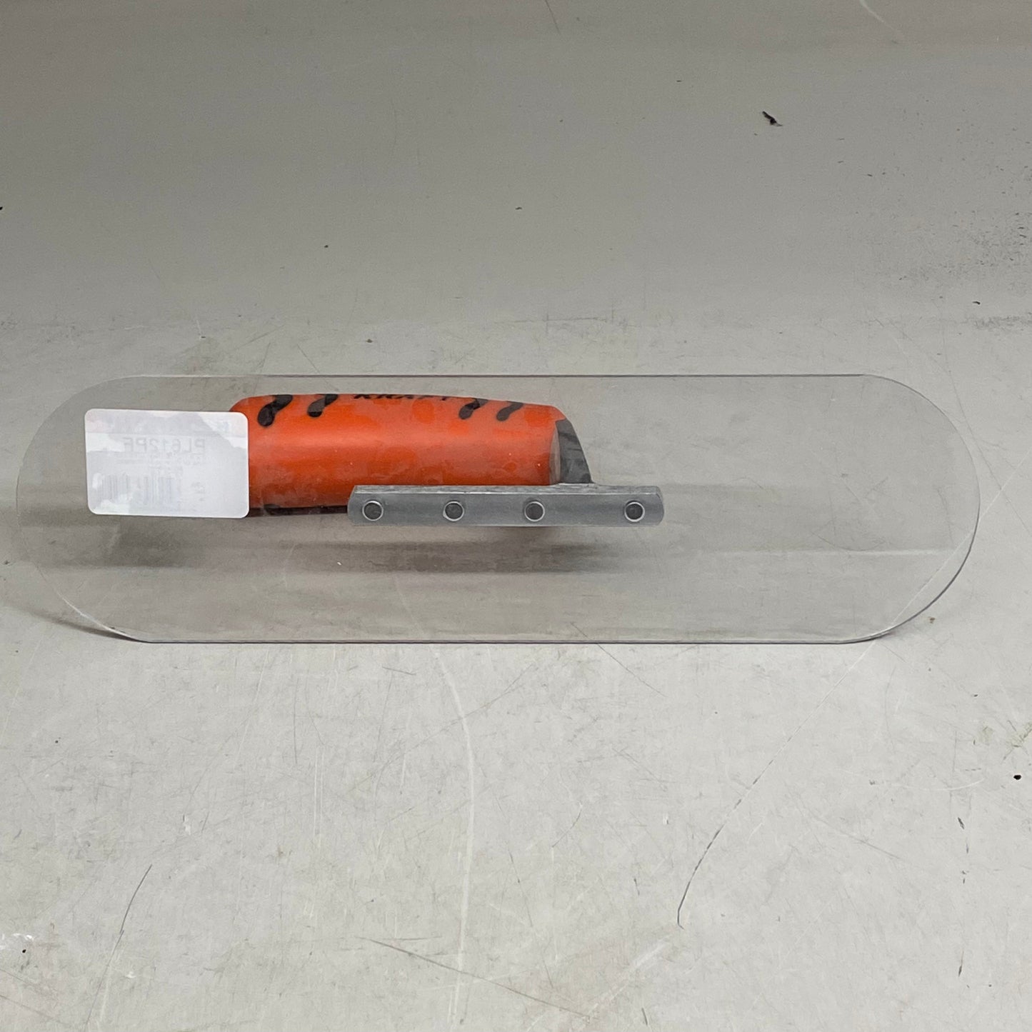 KRAFT TOOL CO Round End Plexi-Plastic Trowel with ProForm Handle 12" x 3-1/2" PayWut