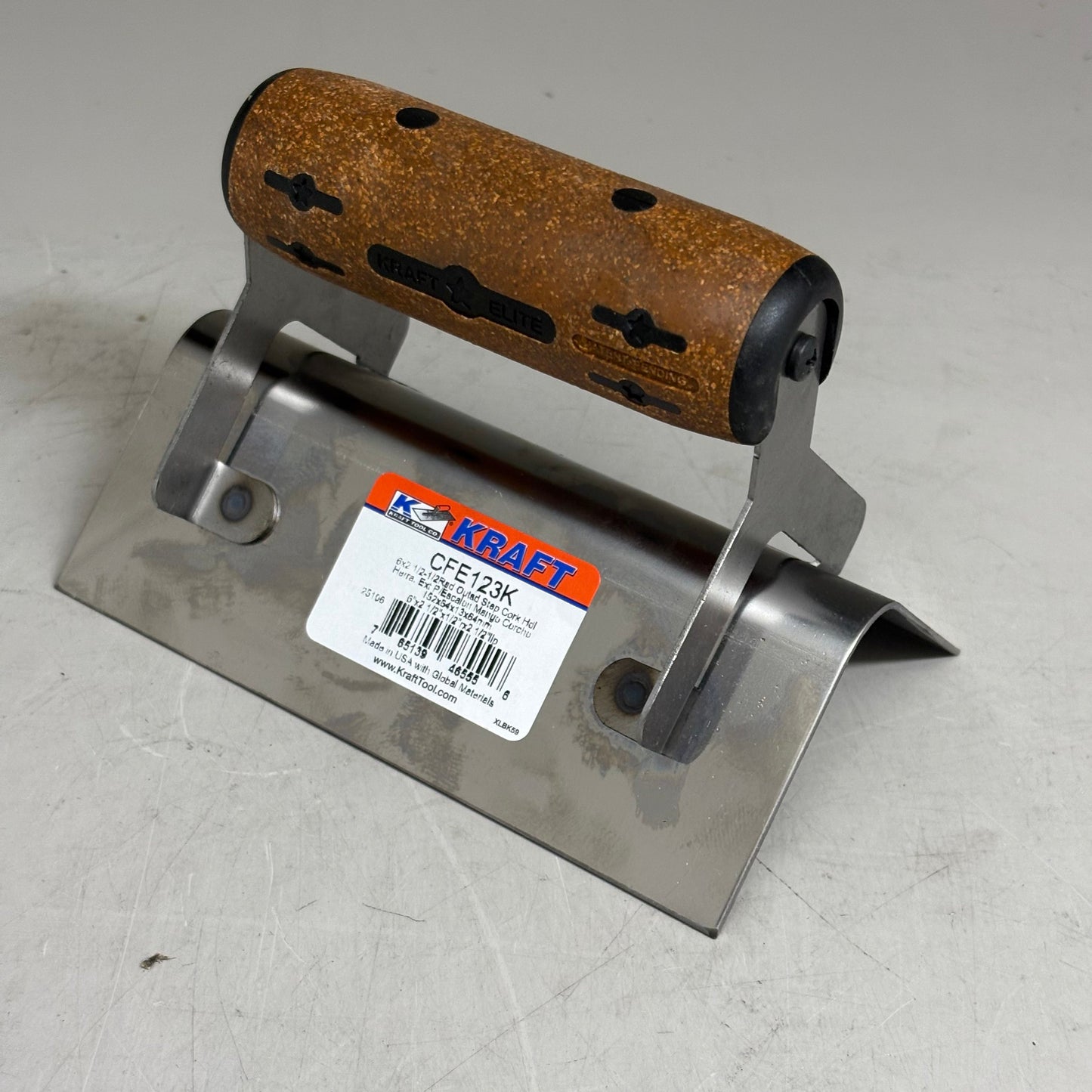 KRAFT TOOL CO Elite Series Five Star Outside Step Tool Cork Handle 6x2-1/2 1/2R PayWut