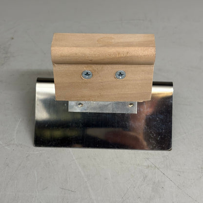 KRAFT TOOL CO Stainless Steel Outside Corner Tool with Wood Handle 4" x 2" 1/4"R PayWut