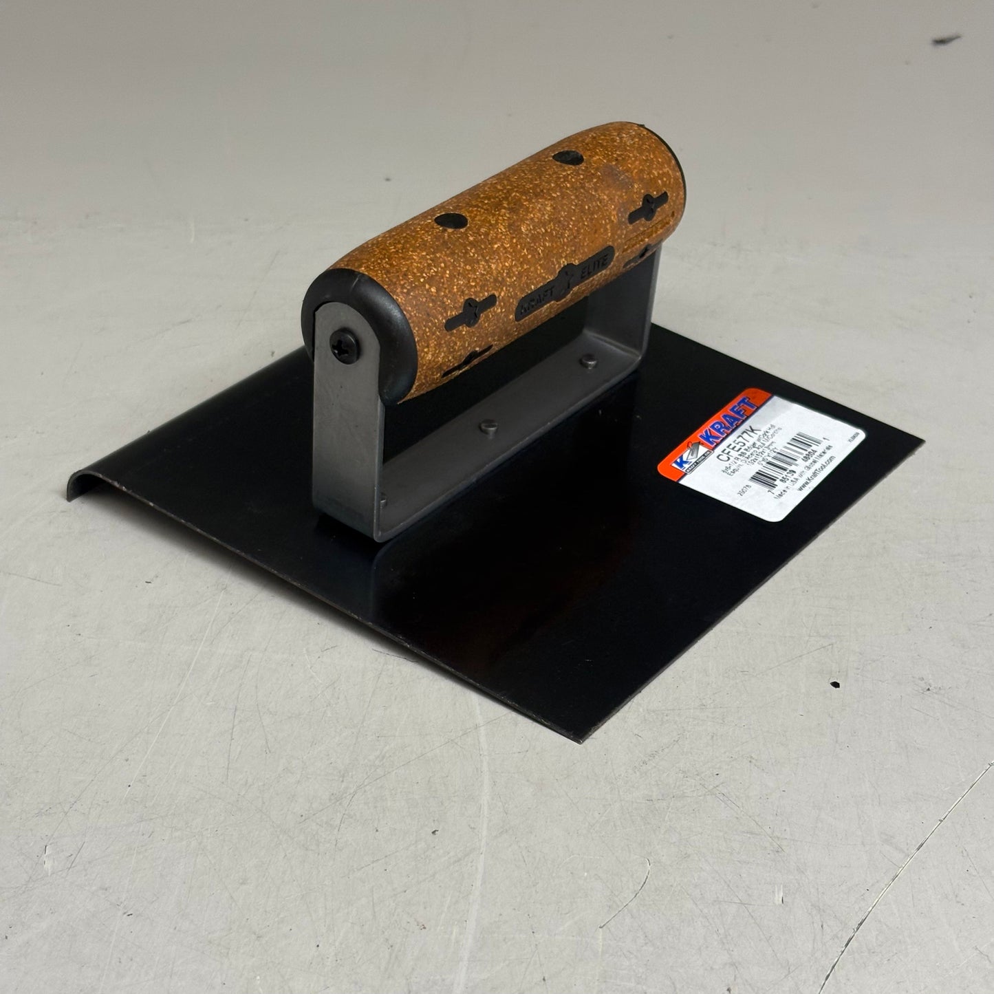KRAFT TOOL CO Blue Steel Edger with Cork Handle 6" x 6" 1/2"R CF577K (New) PayWut