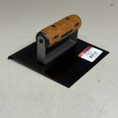 KRAFT TOOL CO Blue Steel Edger with Cork Handle 6" x 6" 1/2"R CF577K (New) PayWut