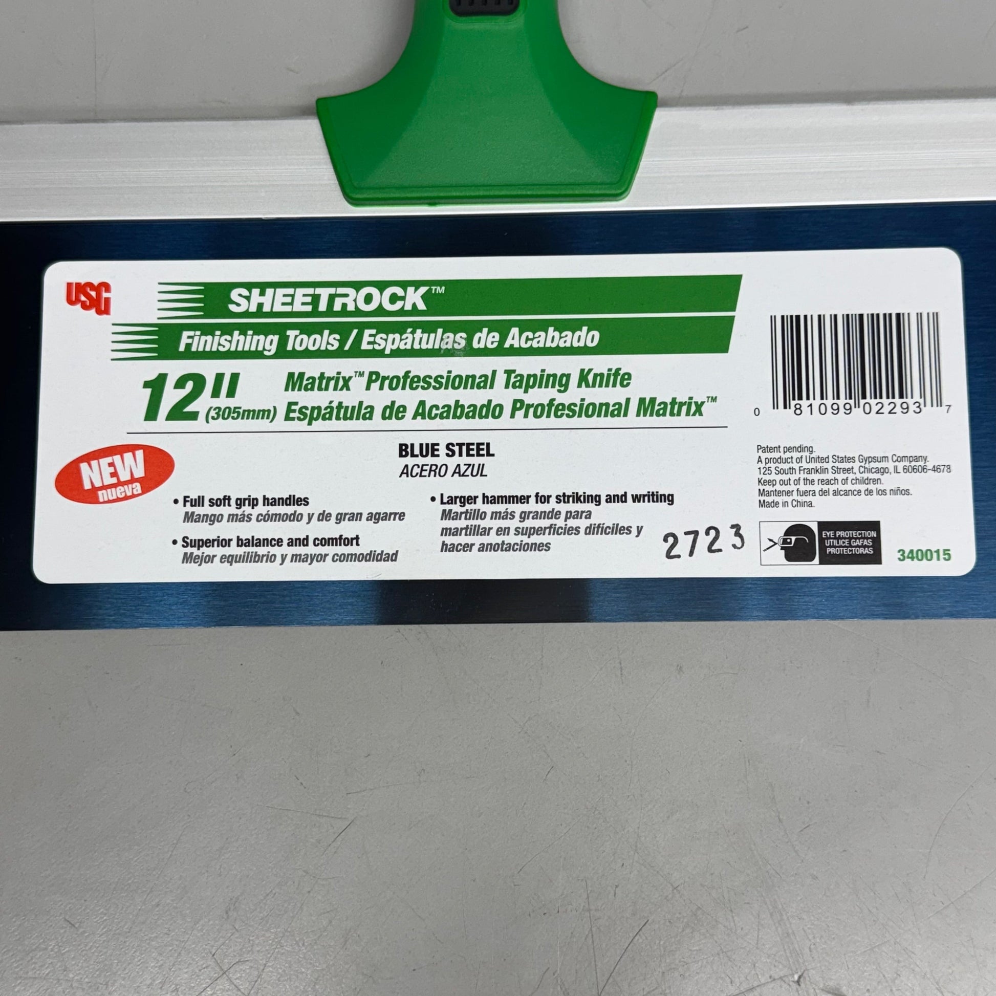 USG SHEETROCK TOOLS (2 PACK) Matrix Professional Taping Knife 12" 340015 PayWut