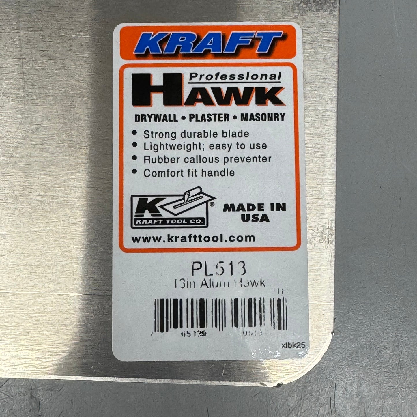KRAFT TOOL CO. (2 PACK) Alum Hawk 13" PL513 PayWut