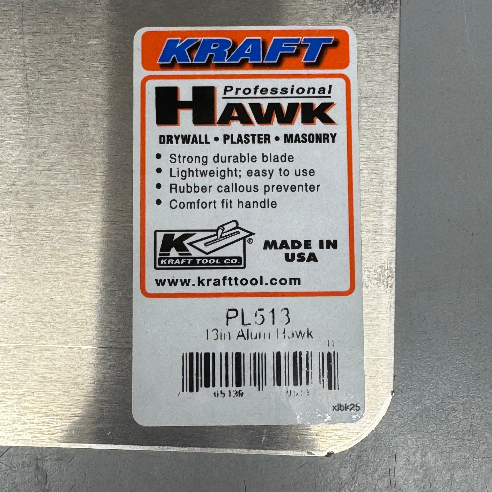 KRAFT TOOL CO. (2 PACK) Alum Hawk 13" PL513 PayWut