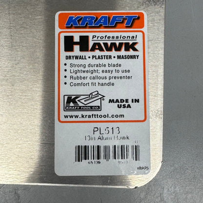 KRAFT TOOL CO. (2 PACK) Alum Hawk 13" PL513 PayWut