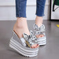 Women's Wedge High Heel Waterproof Platform Sandals