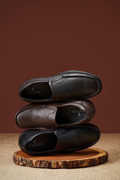 CALTO - G1827 - 3 Inches Taller (Brown) - Lightweight Tallmenshoes.com