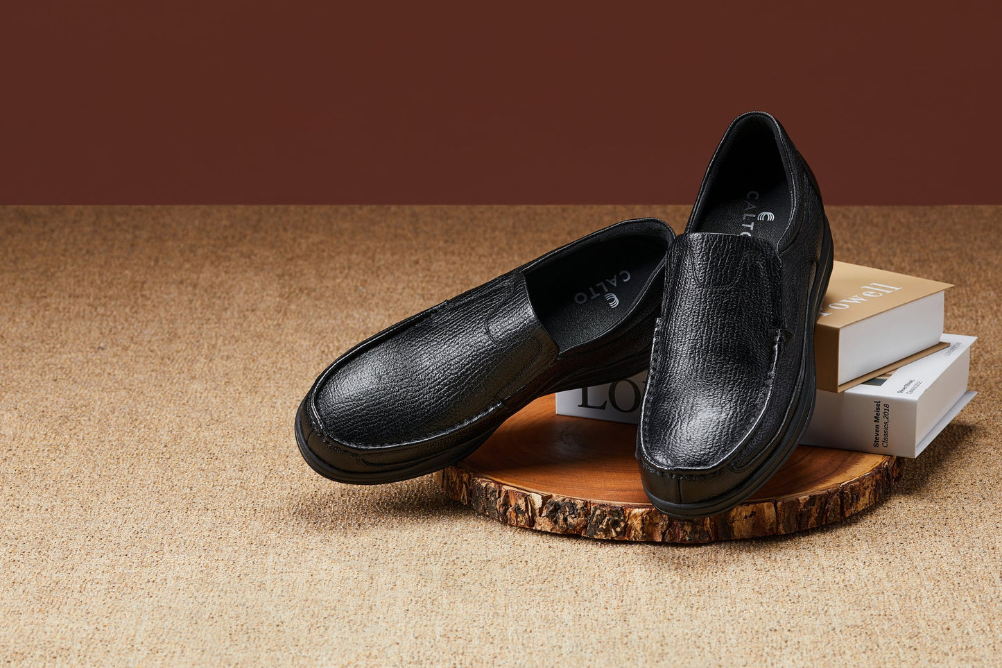 CALTO - G1825 - 3 Inches Taller (Black) - Lightweight Tallmenshoes.com