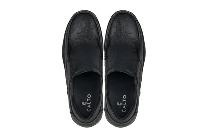 CALTO - G1825 - 3 Inches Taller (Black) - Lightweight Tallmenshoes.com