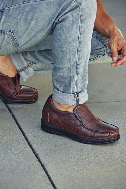 CALTO - G1827 - 3 Inches Taller (Brown) - Lightweight Tallmenshoes.com