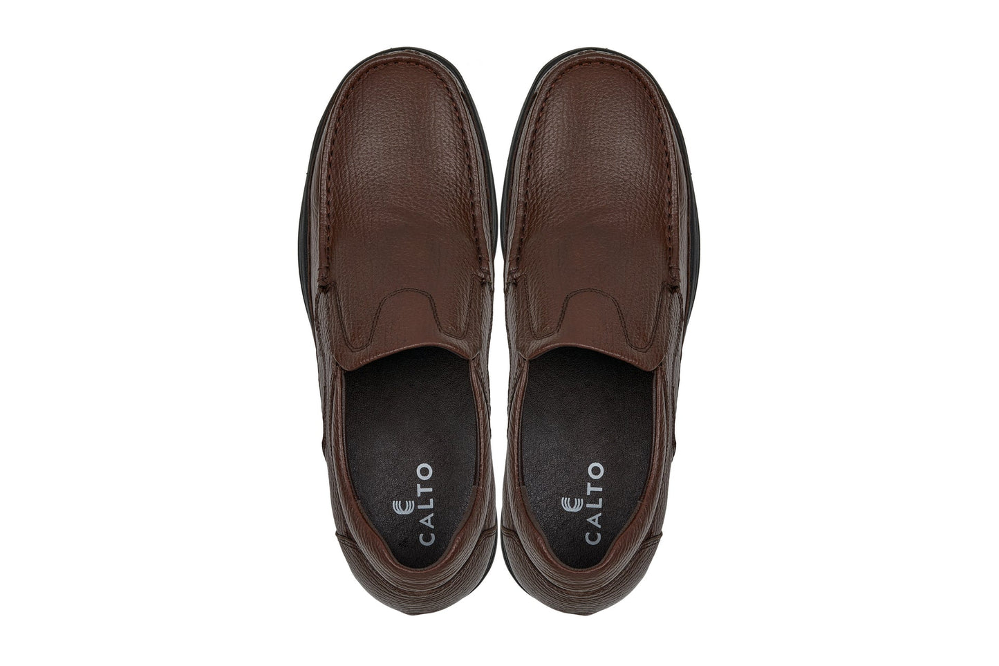 CALTO - G1827 - 3 Inches Taller (Brown) - Lightweight Tallmenshoes.com