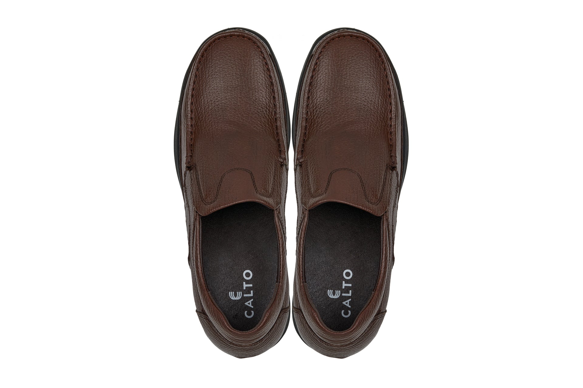 CALTO - G1827 - 3 Inches Taller (Brown) - Lightweight Tallmenshoes.com