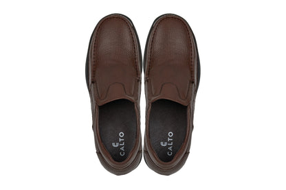 CALTO - G1827 - 3 Inches Taller (Brown) - Lightweight Tallmenshoes.com