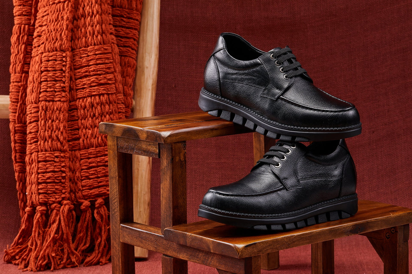 CALTO - G6381 - 3 Inches Taller (Black) Tallmenshoes.com