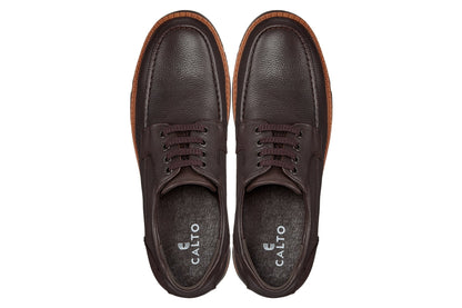 CALTO - G63811 - 3 Inches Taller (Dark Brown) Tallmenshoes.com