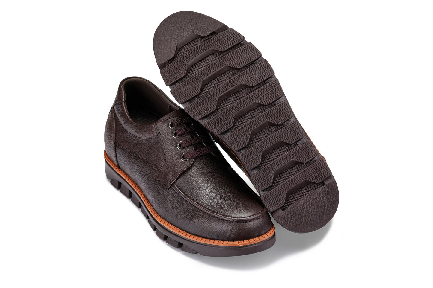 CALTO - G63811 - 3 Inches Taller (Dark Brown) Tallmenshoes.com