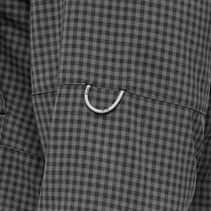 GunMetal TekCheck Shirt | Long Sleeve
