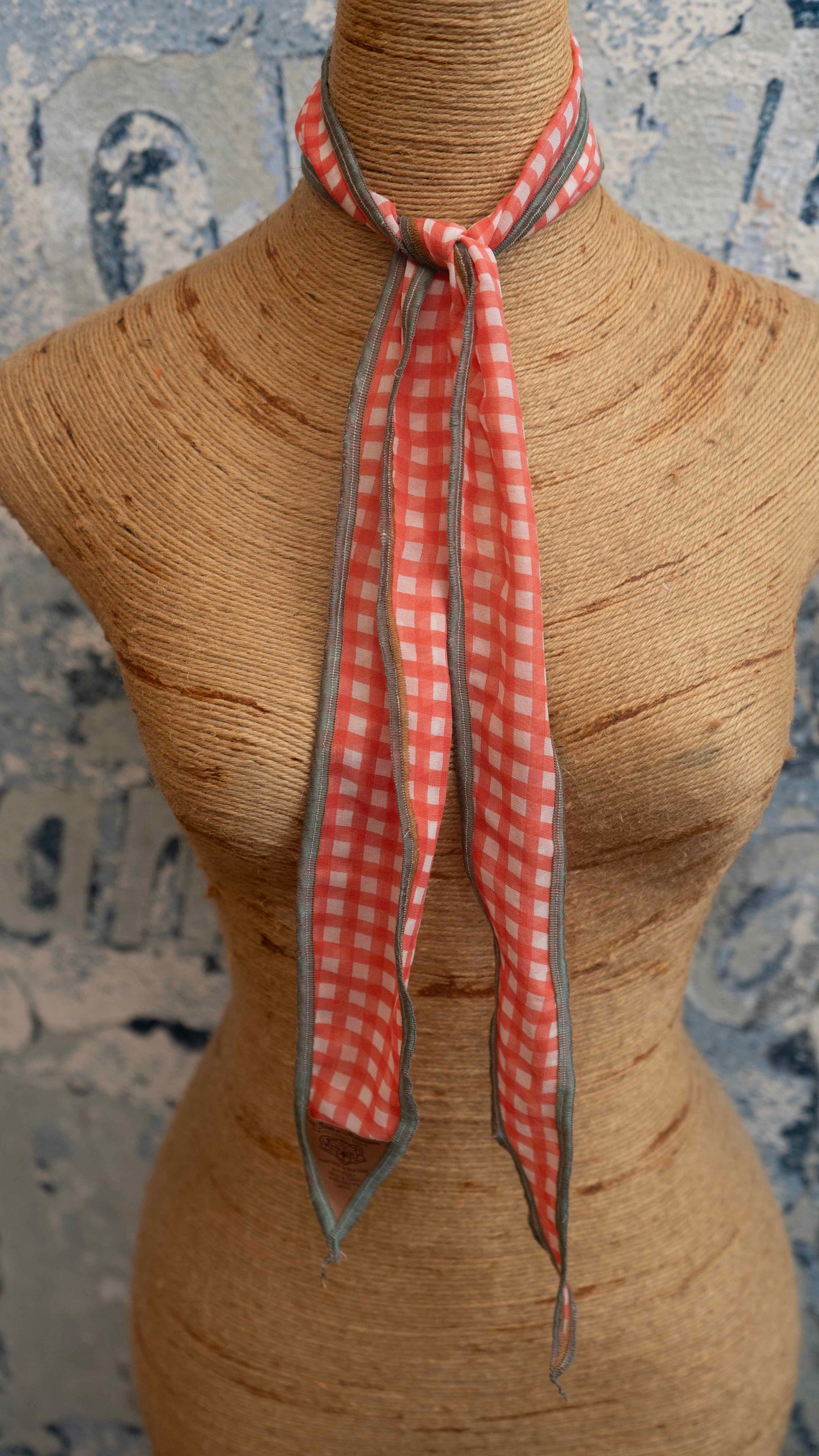 Gingham Summer Neck Scarf Late Sunday Afternoon