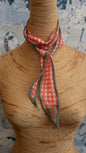 Gingham Summer Neck Scarf Late Sunday Afternoon